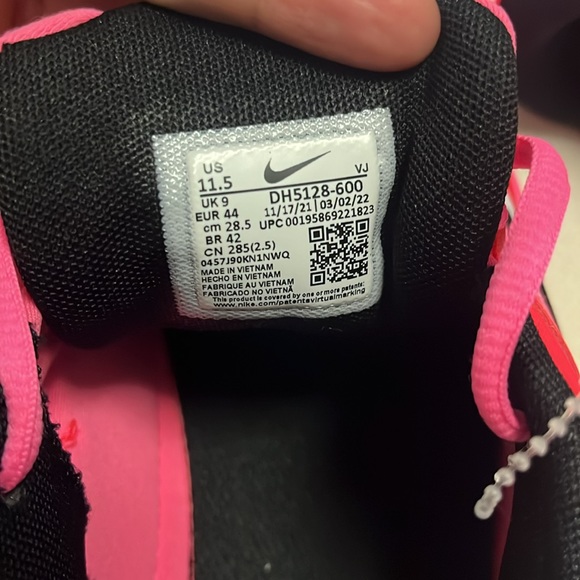 NIKE Air‎ Max Bliss Laser Pink sneakers size w11.5 men’s 10 new - Picture 10 of 10